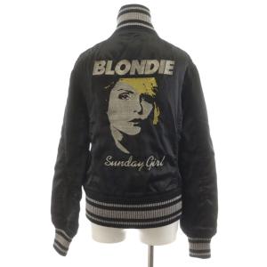 Hysterics ブルゾン ジャケット ジップアップ ロゴ 刺繍 中綿 F 黒 ブラック 3AJ-2620 /AN56