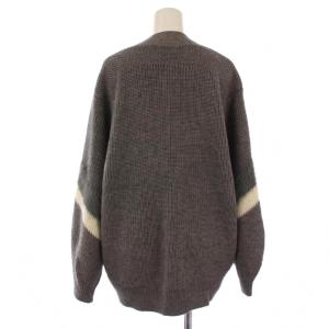 ATSURO TAYAMA ニット カーディガン 長袖 Vネック ウール EUR 36 USA 4 グレー /BM