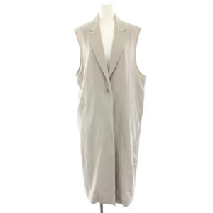 ロングジレ ベスト バックスリット 1B 36 グレー 3733 24002 /HN