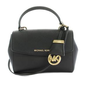 エヴァ Ava ハンドバッグ ショルダーバッグ 2way レザー チャーム 黒 ブラック OD-1607