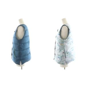 Jocomomola de Sybilla ダウンベスト リバーシブル アウター 40 青 ブルー 水色 ライトブルー GJJAG-33190 /AN21