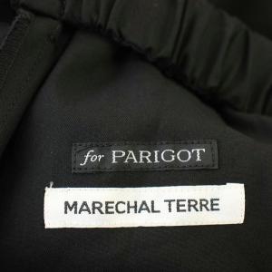 MARECHAL TERRE for PARIGOT パリゴ ウエストギャザーパンツ 2 黒 ブラック ZMT182PT131 /G
