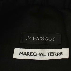 MARECHAL TERRE for PARIGOT パリゴ ウエストギャザーパンツ イージーパンツ 4 黒 ブラック ZMT182PT130