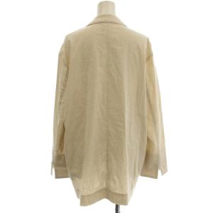 Spick&Span リネン混 テーラードジャケット 薄手 38 生成り ベージュ 23-010-200-2010 /G