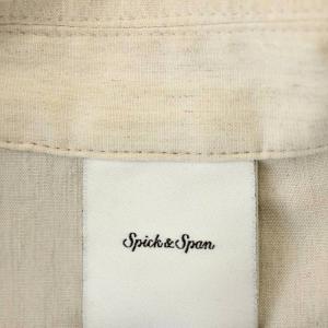 Spick&Span リネン混 テーラードジャケット 薄手 38 生成り ベージュ 23-010-200-2010 /G