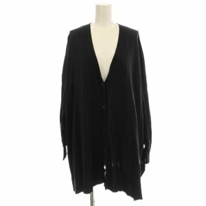 ニット カーディガン 22-080-400-7000 長袖 F 黒 ブラック /G