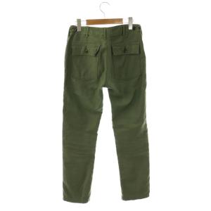 orSlow パンツ スラックス テーパード ジッパーフライ コットン S カーキ /NR