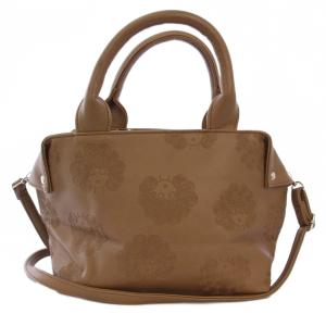 ショルダーバッグ ハンドバッグ 2WAY レザー 茶 /BM