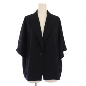 25SS FluidBackSatin フルイドバックサテン クロップドジャケット テーラード アウター