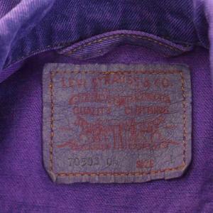 Levi's 90's 3rd デニムジャケット 後染め L パープル 70503