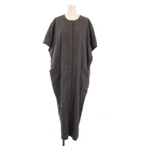 23SS CRISP LINEN POZENE クリスプリネンポゼーヌ ワンピース マキシ ロング フレンチスリーブ