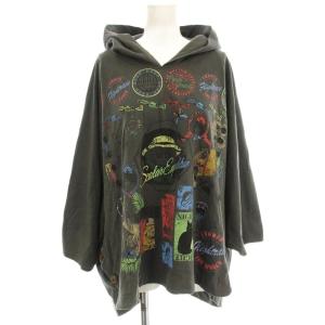 プルオーバー パーカー プリント 長袖 M グレー /G