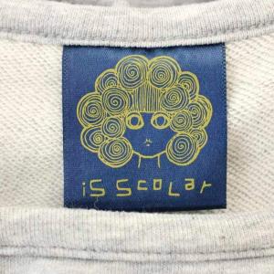 ScoLar カットソー スウェット 異素材切替 パフスリーブ 長袖 M グレー /G