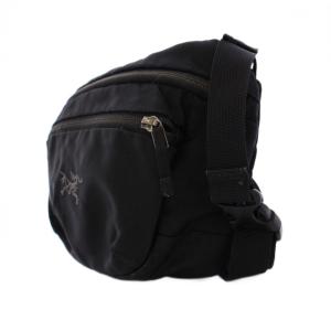 ARC’TERYX ショルダーバッグ ロゴ刺繍 ナイロン ブラック /BM