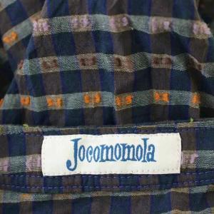 JOCOMOMOLA カラフルドビーチェックチュニックブラウス GJBCP-47180 シャツ 40 ネイビー 紺 /G