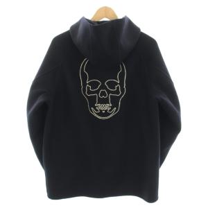 lucien pellat finet フーデッドジャケット スカル 刺繍 ラインストーン M ネイビー YMP-1320HSP