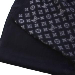LOUIS VUITTON 藤原ヒロシ フラグメント エトール・モノグラム エクリプス ブラーリー ストール シルクカシミヤ