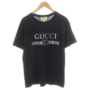 Tシャツ マルチカラーロゴ S ブラック 548334 XJA09