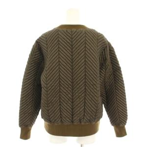 HAVERSACK キルティングプルオーバー トレーナー カットソー 長袖 中綿 タグ付き 1 茶 ブラウン 411824