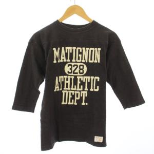 フットボールTシャツ 七分袖 クルーネック ロゴ プリント ストレッチ 36 チャコールグレー /BB