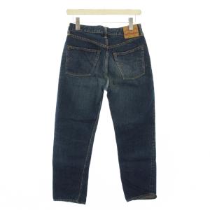 WAREHOUSE 1101 デニムパンツ ジーンズ ボタンフライ ロゴパッチ USED加工 W30 インディゴ /BB