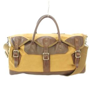 LEATHER＆CANVAS BOSTON BAG