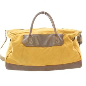 WAREHOUSE LEATHER＆CANVAS BOSTON BAG