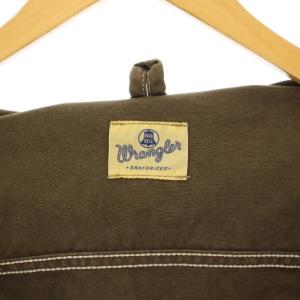 WRANGLER デニムジャケット Gジャン ジージャン アウター ジップアップ ショート丈 M 茶 ブラウン /BB