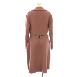 ESCADA チェスターコート ダブル ロング カシミア ベルト付き 36 ピンク 5017826 /KU