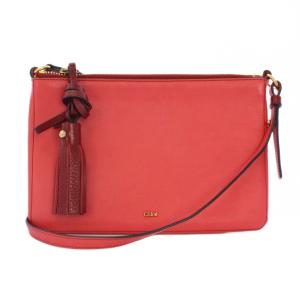 ショルダーバッグ ポーチ レザー ピンク /BM OH