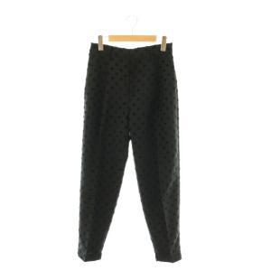 22AW シャドードットジャガードパンツ テーパードパンツ 36 ブラック /DF