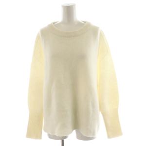 23AW アンゴラミックス ワイドプルオーバー ニット セーター 長袖 ウール 白 ホワイト 23080900717040