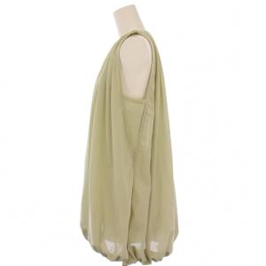 IENA 24SS シアーバルーントップス シャツ ブラウス プルオーバー シースルー ノースリーブ クルーネック