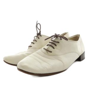 ジジ zizi レザーシューズ モカシン レースアップ 38 白 ホワイト /AN6