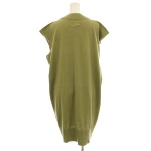 MM6 Maison Margiela ノースリーブ ニットワンピース ひざ丈 M カーキ S52CT0223 /G