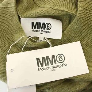 MM6 Maison Margiela ノースリーブ ニットワンピース ひざ丈 M カーキ S52CT0223 /G