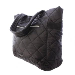 Calvin Klein トートバッグ ハンドバッグ キルティング ナイロン ロゴ ワンカラー 黒 ブラック /BB