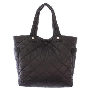 Calvin Klein トートバッグ ハンドバッグ キルティング ナイロン ロゴ ワンカラー 黒 ブラック /BB