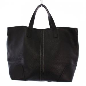 ハドレーグレイン レザー ハンドバッグ トートバッグ 黒 F31334 /BM