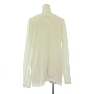 Deuxieme Classe spring-like Tシャツ カットソー ロンT 長袖 クルーネック 無地 ストレッチ F 白 ホワイト