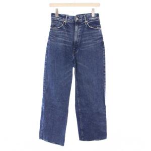 THE OLIVIA ルーズストレートシルエットデニムパンツ カットオフ ダメージ加工