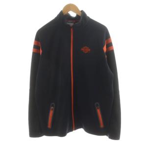 トラックジャケット ロゴ ジップアップ L オレンジ 黒 ブラック 96421-15VM /AN28