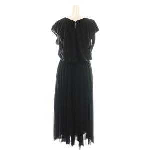 ANAYI ワンピース ミモレ ロング ノースリーブ 38 黒 ブラック /AT OS