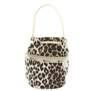 LesportSAC × MAISON DE REEFUR 2WAY ショルダーバッグ ワンハンドルバッグ 巾着型 レオパード柄