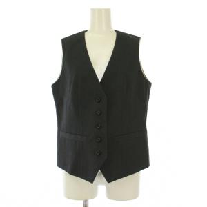 SUMMER GABARDINE GILET サマーギャバジンベスト シングル Vネック ワンカラー 無地