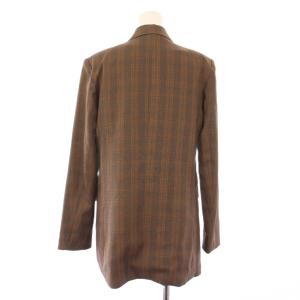 eimy istoire クラシックチェックマニッシュジャケット コンパクトベスト テーラード ダブル 総裏地 Vネック シングル