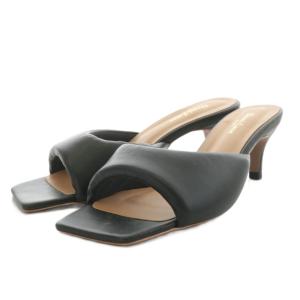 サンダル ヒール 36 黒 ブラック 643300798831914 /AN17