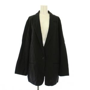 コットンリネンイージージャケット EASY JACKET テーラード アウター シングル ワンカラー オーバーサイズ