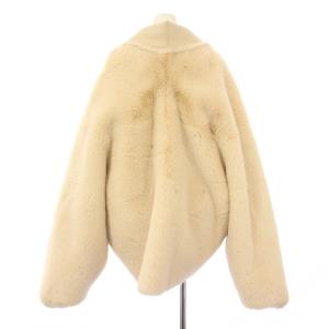 eimy istoire リバーシブルフェイクムートンコート アウター ショート丈 スエード ワンカラー F アイボリー 1120500310-0