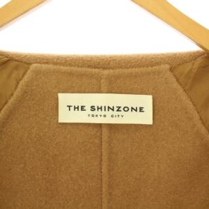 Shinzone BALMACAAN COAT ウール キャメル混 36